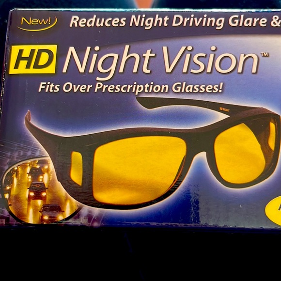 Brand New sealed in Box HD NIGHT VISION. FITS OVER PRESCRIPTION GLASSES. - Picture 2 of 8